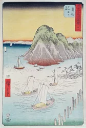 Boten aan de kust