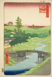 Furukawa River, Hiroo (Hiroo Furukawa), nr.22 uit de serie "Honderd beroemde gezichten op Edo (Meisho Edo hyakkei)".