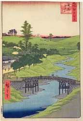 Furukawa Rivier, Hiroo uit Honderd beroemde uitzichten van Edo, juli 1856