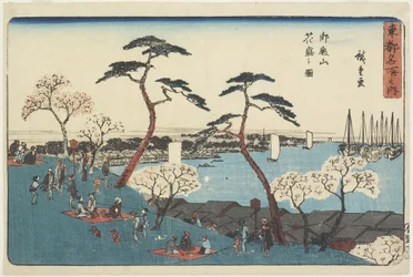 Gotenyama-heuvel in bloei, 1830-1844