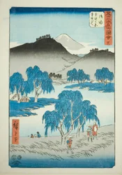Goyu: Motono-vlakte en Motosaka-pas (Goyu, Motonogahara Motozaka goe), nr. 36 uit de serie 