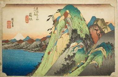 Hakone: Uitzicht op het meer, uit de serie 