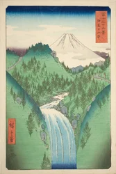 In de Bergen van de Izu Provincie (Izu no sanchu), uit de serie "Zesendertig Zichten op de Berg Fuji (Fuji sanjurokkei)"