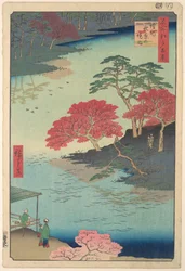 Binnen in het Akiba-heiligdom in Ukeji
