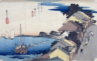 Kanagawa: uitzicht op de bergrug, uit de serie 