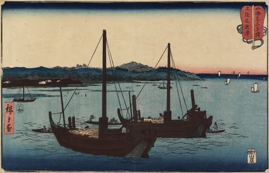 Kisarazu in de Provincie Kazusa, juli 1858