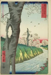 Koganei in de Provincie Musashi (Musashi Koganei), uit de serie "Zesendertig Zichten op de Berg Fuji (Fuji sanjurokkei)"