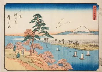 Konodai in de provincie Shimosa, uit de serie "Zesendertig Zichten op de berg Fuji"