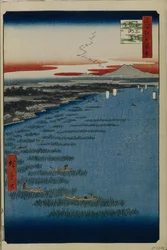 Minami Shinagawa en Samezu Kust, Honderd Beroemde Zichten van Edo