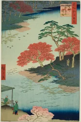 Omgeving van het Akiba-heiligdom, Ukeji, uit de serie "Honderd beroemde zichten van Edo"