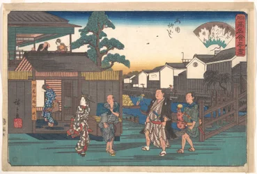 De Umegawa bij Ryogoku Yanagibashi