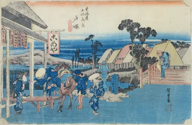 Totsuka: splitsing van de weg van de oude stad, nr.6 uit de serie 