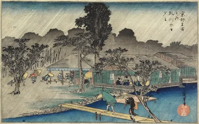 Schemerbui bij Tadasu Bank, ca. 1834