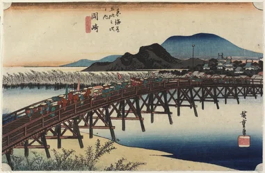 Yahagi Brug, Okazaki, c. 1833