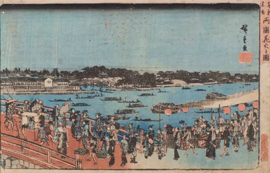 Vuurwerk bij Ryogoku