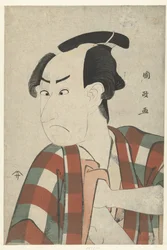 Busteportret van Ichikawa Omezo
