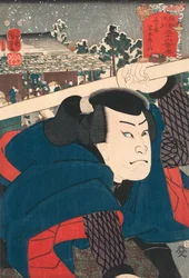 De acteur Miyamoto Musashi door Kuniyoshi