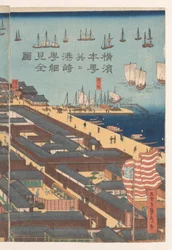 Overzicht van de wijk Honcho en het Miyozaki kwartier in Yokohama