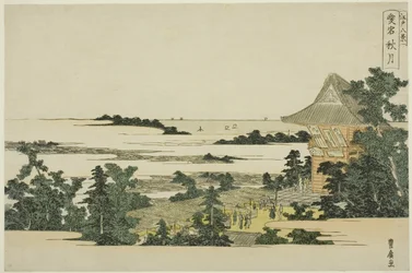 Herfstmaan op Atago-heuvel, uit de serie "Acht Zichten van Edo"