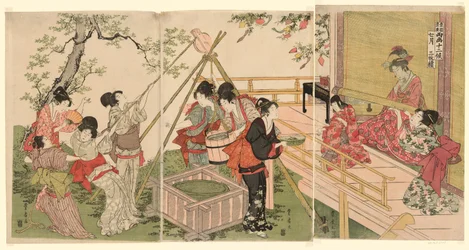 De zevende maand, uit de serie De twaalf maanden door twee kunstenaars (Ryoga juni ko)