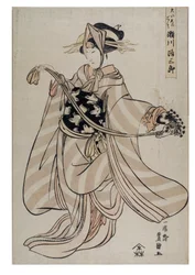De acteur Segawa Michisaburo, ca. 1804-1806 (houtsnede op papier)
