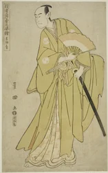 Otawaya: Onoe Matsusuke I als Oboshi Yuranosuke, uit de serie "Portretten van acteurs op het podium (Yakusha butai no sugata-e)"