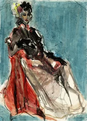 Elegant modeportrait