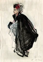 Elegante zwarte cape voor dames