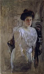 Portret van Margarita Kirillovna Morozova, geboren Mamontova 1873-1958, 1910