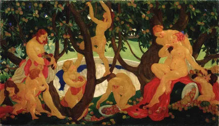 Appels plukken, 1917