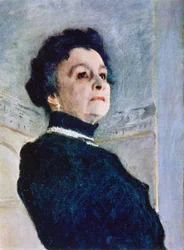 Portret van Maria Nikolayevna Yermolova (detail), 1905