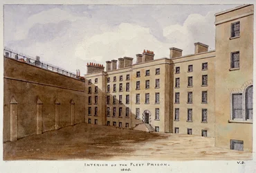 Binnenplaats van Fleet Prison, City of London