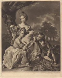 De familie Wright De kinderen Bradshaw, 1769