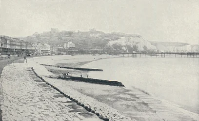 Krijtrotsen, nabij Dover, 1910