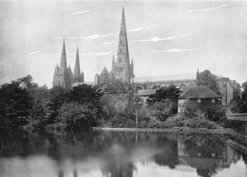 Lichfield Kathedraal, ca. 1896