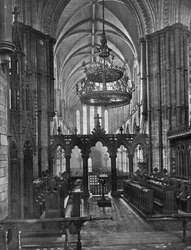 Interieur van de Christ Church Cathedral, Dublin, Ierland, 1924-1926