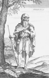 Een Britse Druïde van Stonehenge door William Stukeley
