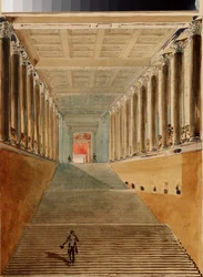De grote trap van het Winterpaleis in Sint-Petersburg