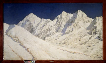 India, sneeuw op de Himalaya