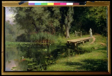 De overwoekerde vijver, 1880