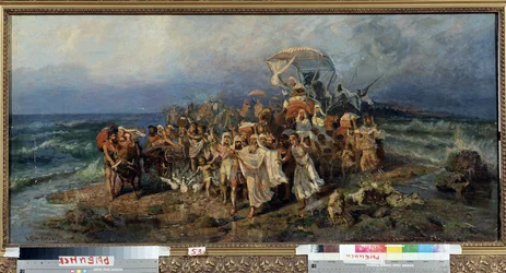 De Israëlieten steken de Rode Zee over