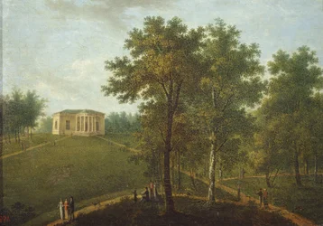 Tempel van Waarheid. Uitzicht in het Park van Kurakin Landgoed Nadezhdino