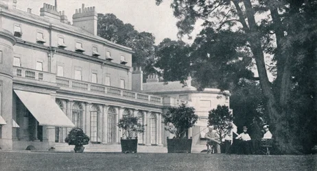 De toekomstige koning Edward VII en koningin Alexandra in hun huwelijksjaar