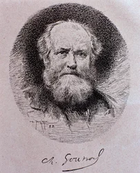 Portret van Charles Gounod (tekening)