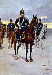 Argentijnse legerofficier van de bereden grenadiers