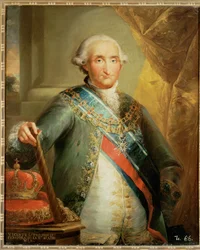 Koning Carlos IV (schilderij op doek)