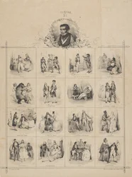 Augustin-Eugène Scribe met Personages, 19e eeuw