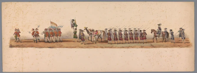 Historische optocht bij het tweede eeuwfeest van de Utrechtse Hogeschool, 1836 (plaat 3)