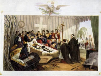 Opening van de kist van Napoleon op het eiland Sint-Helena, 16 oktober