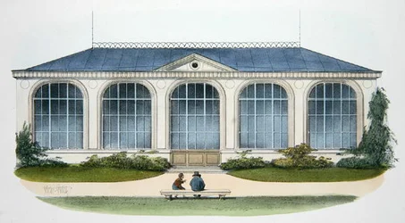 De Orangerie in Bellombre (Bourgogne) illustratie uit 